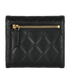 Chanel Small Classic Flap Wallet, &pound;520, Accessories, Black, Lambskin Leather, Back view